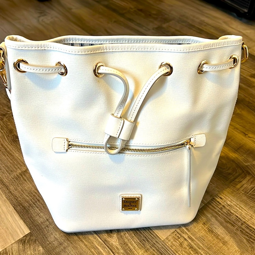 Dooney and Bourke white tote